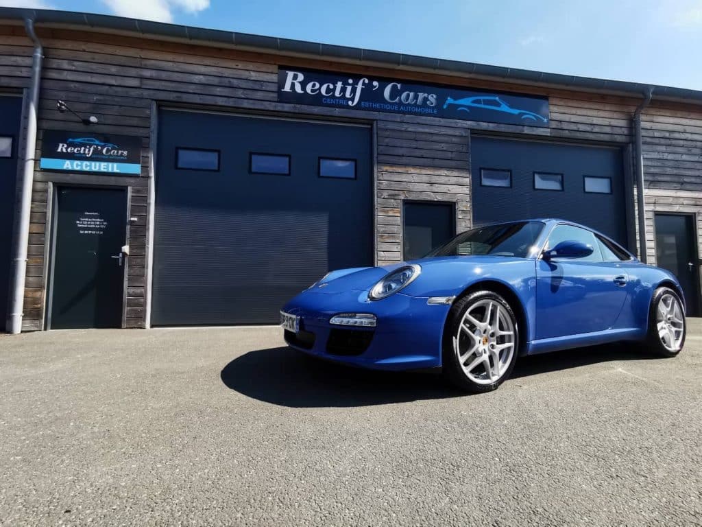 Porsche-Carrerra-Bleu-2-1024×768 Porsche Carrera 997 : Double protection Sunteck et Gtechniq - Rectif'Cars - Bassin d'Arcachon (33)